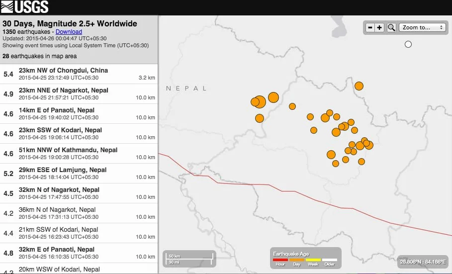 A personal ordeal from Delhi into the 7.9 Magnitude Earthquake that shook Kathmandu.