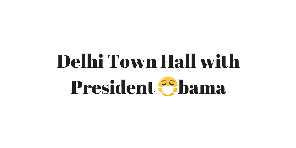 Air Pollution Question for President Obama at Delhi Town Hall
