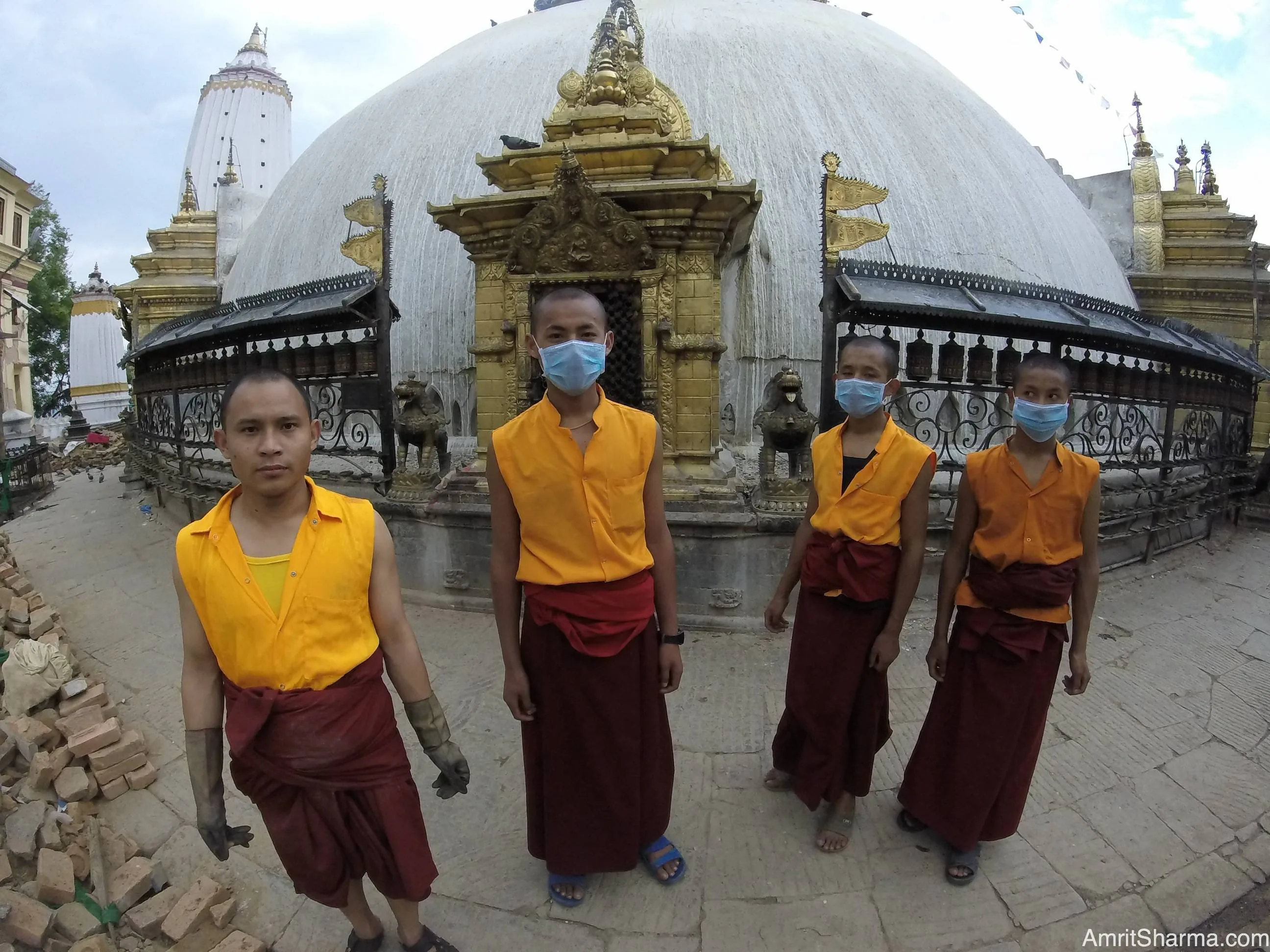 Swayambhunath Temple is often called the Monkey Temple.