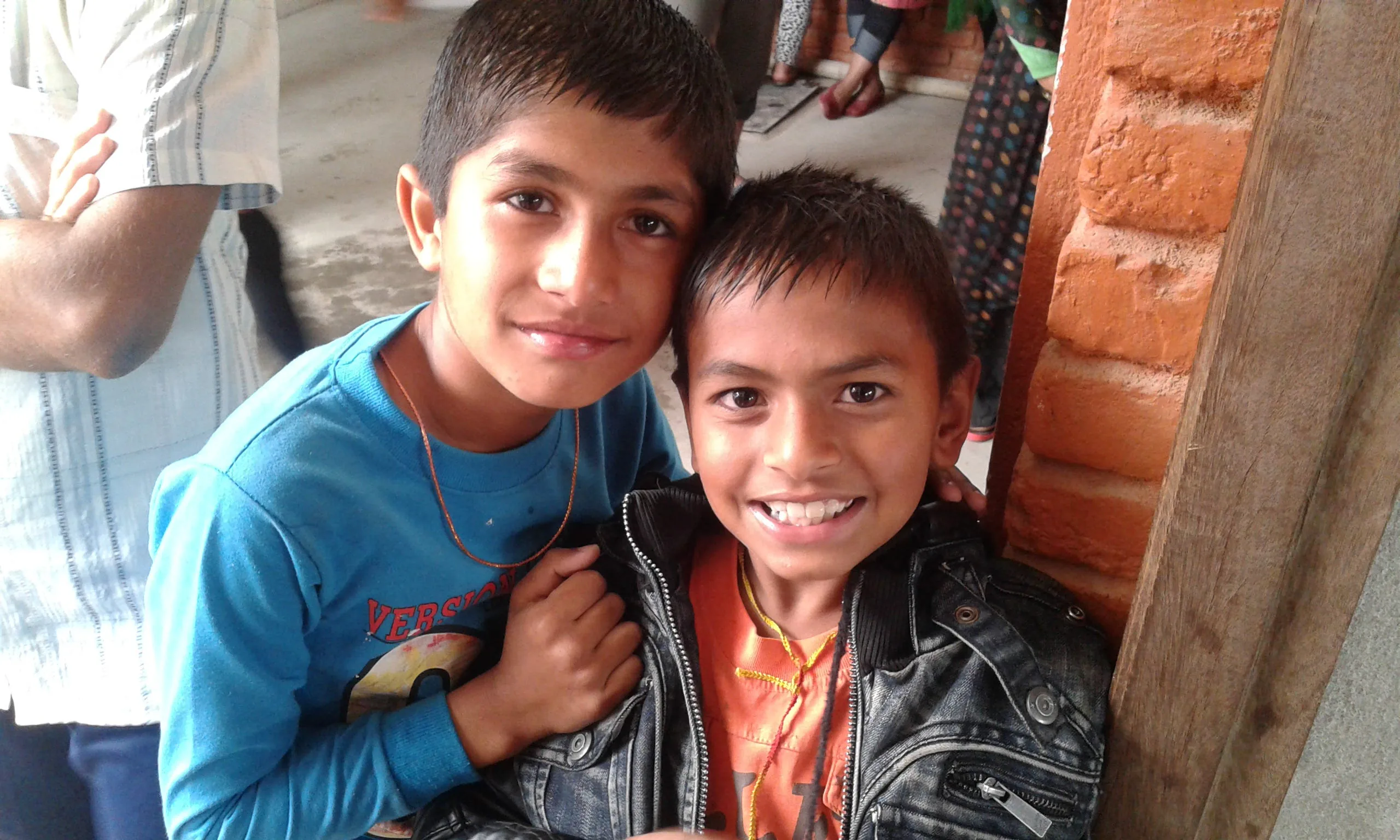 Samir Thapa (blue) and Raj Karti (jacket)