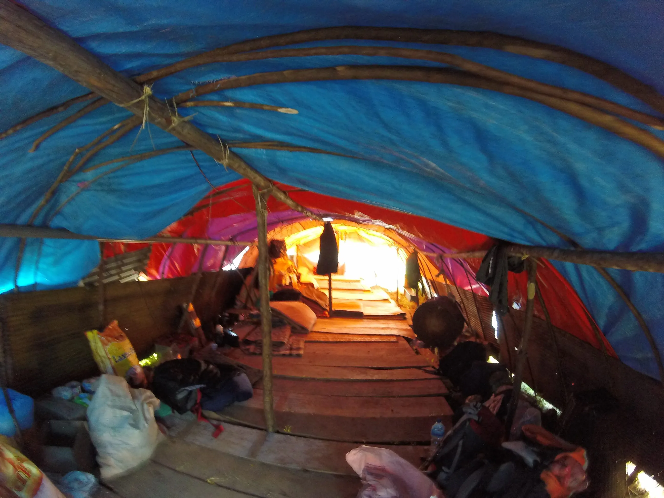 Temporary shelter in Pangthang Village in Sindupalchowk District