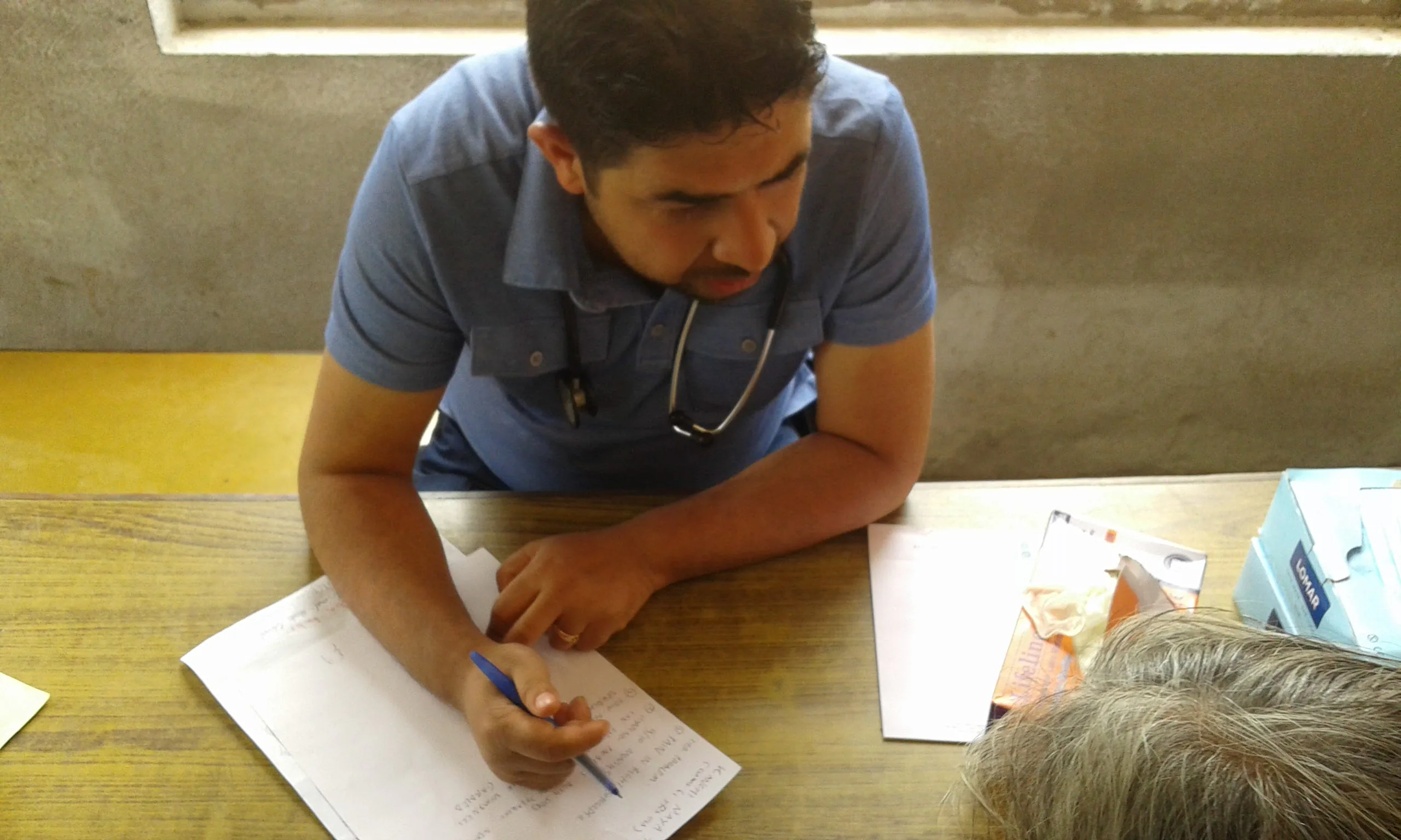 Dr. Pramod Khanal at the Health Clinic in Lalitpur