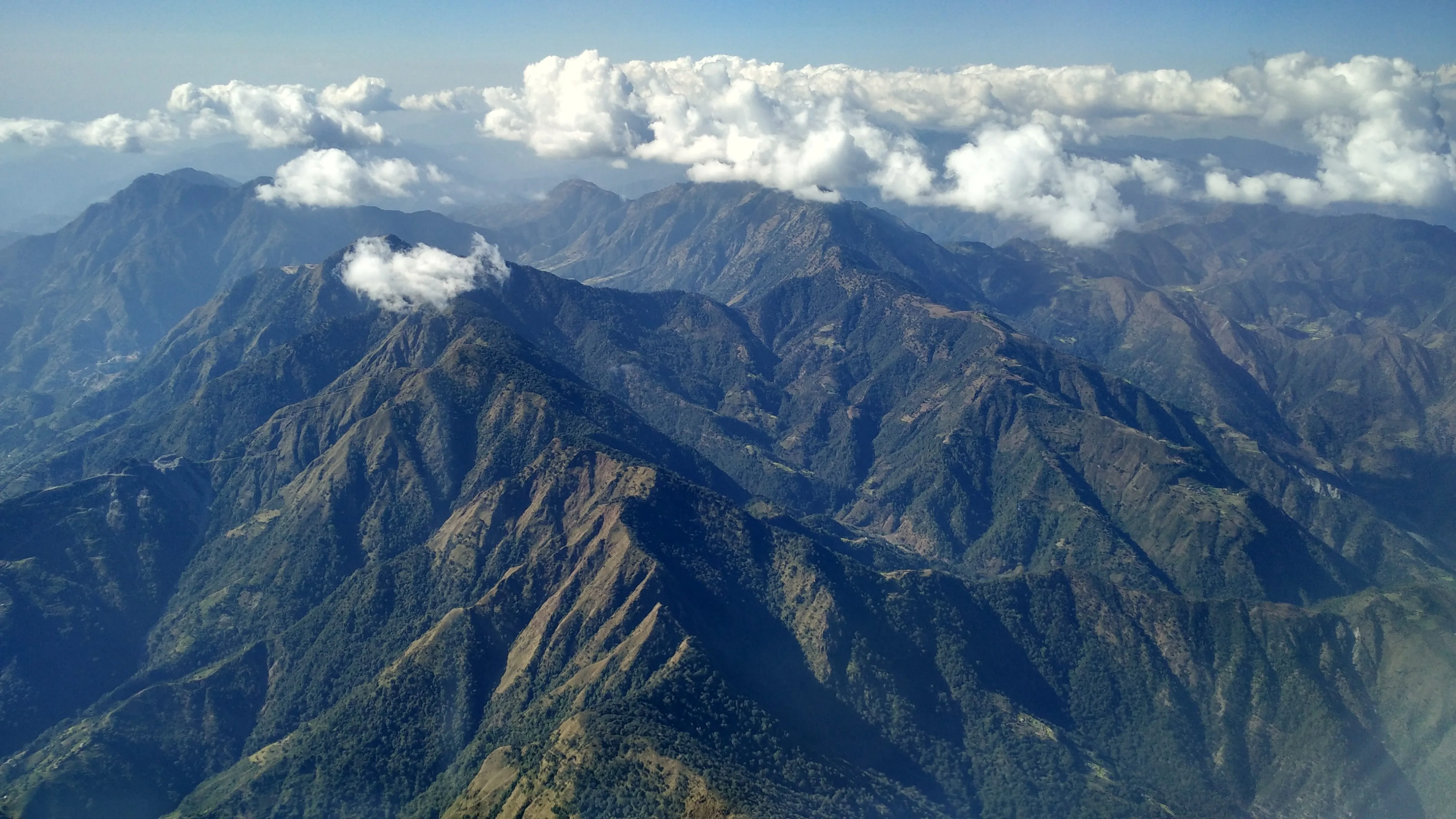 Incredible views of Nepal as we descend into Kathmandu. Photo credit: Amrit Sharma