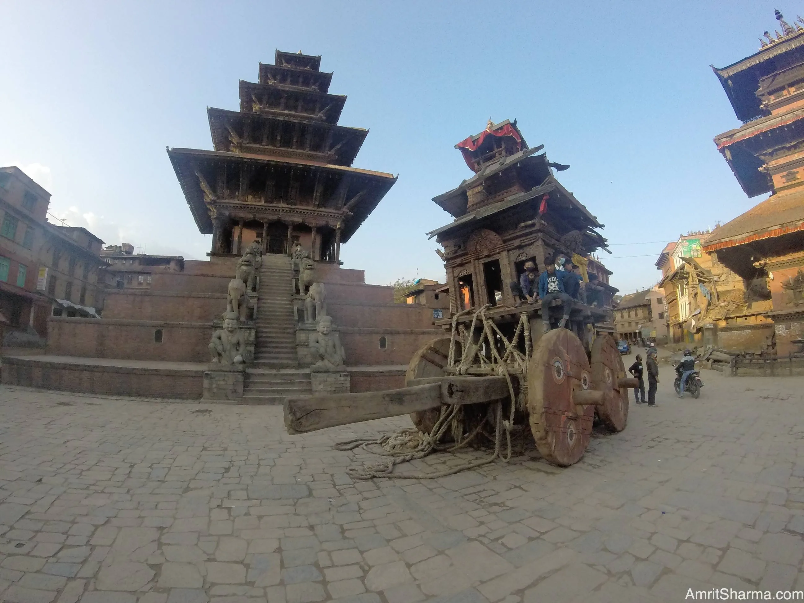 The Nyatapola Temple standing tall