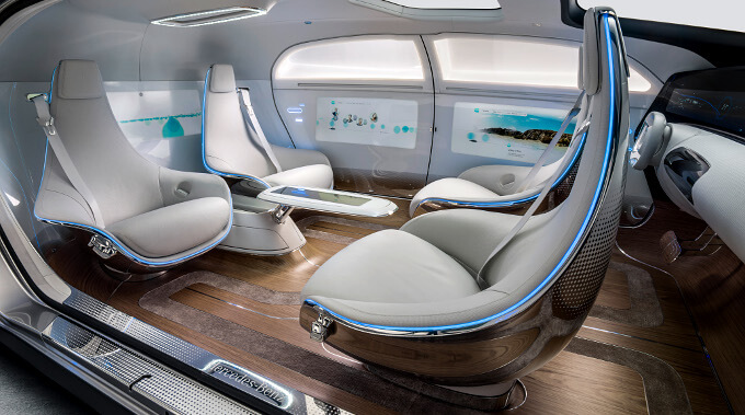 Mercedes-Benz F015 Concept Car Interior // Source: URL