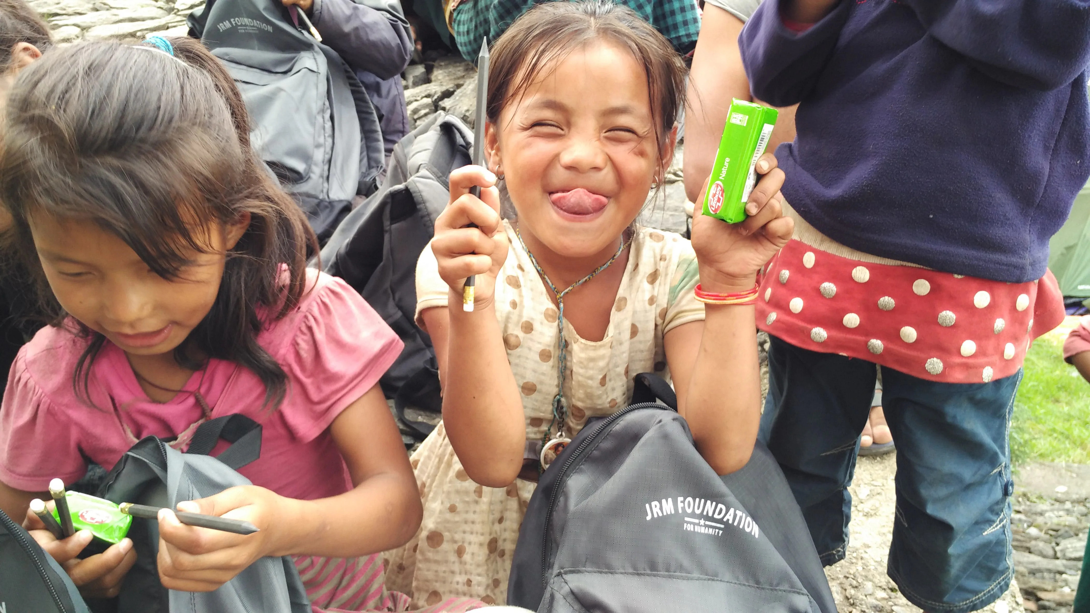 Pencils and soaps save lives. JRM Foundation provided new school supplies to every student in Manekharka.