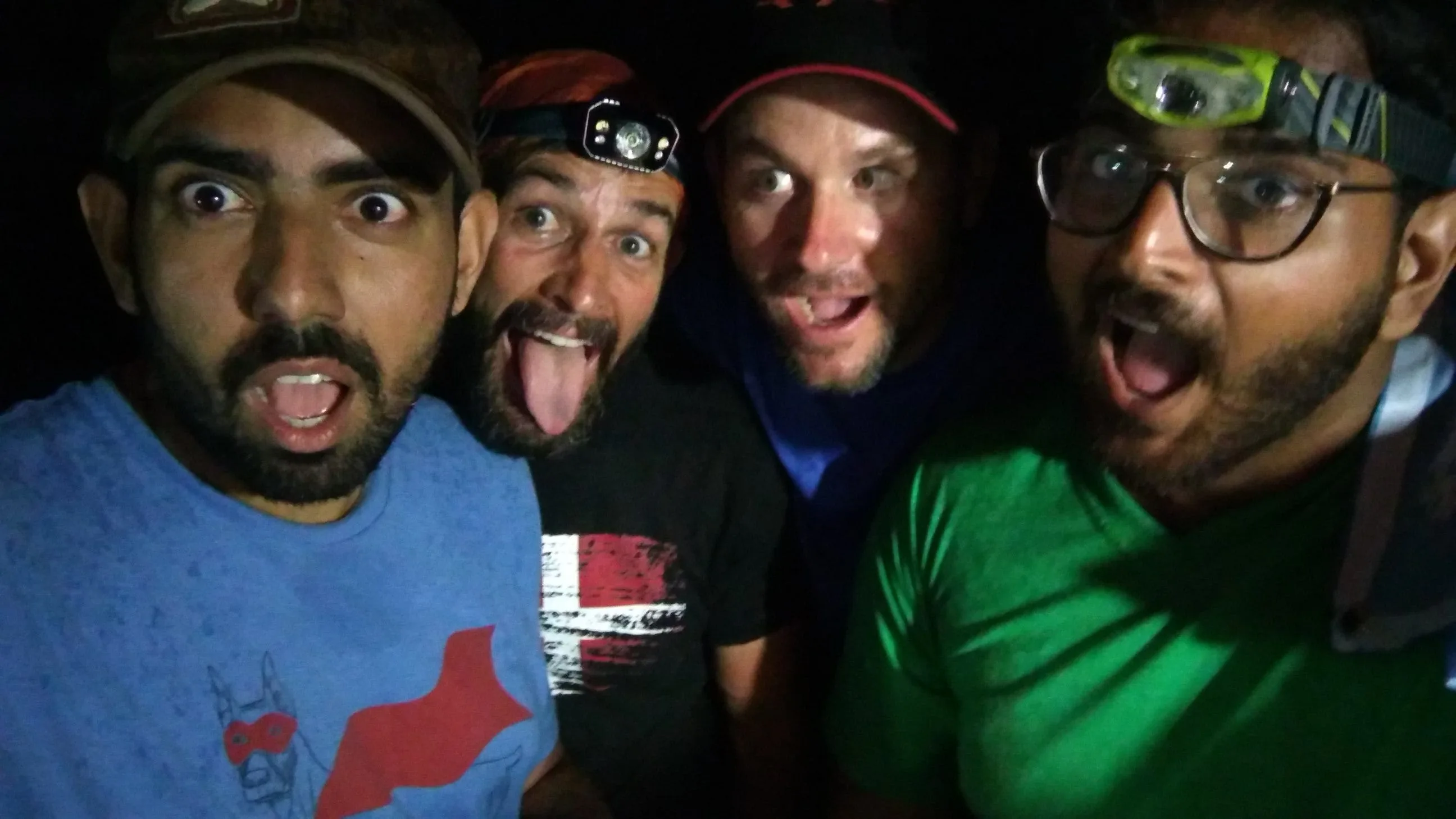 Today — A long hike to Yangri. Several injuries. Construction problems. But we’re still goofy.